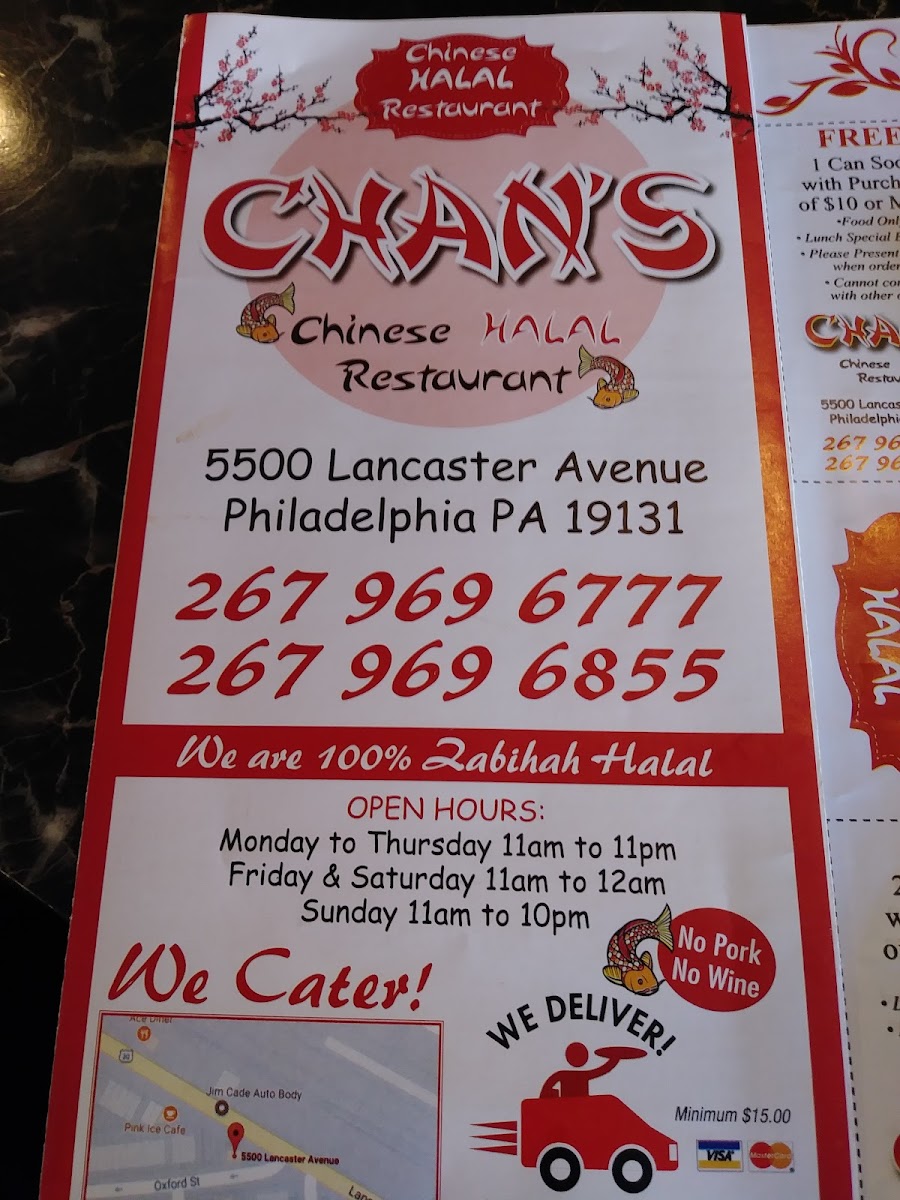 Chan's Halal Chinese Food Menu - Image 2